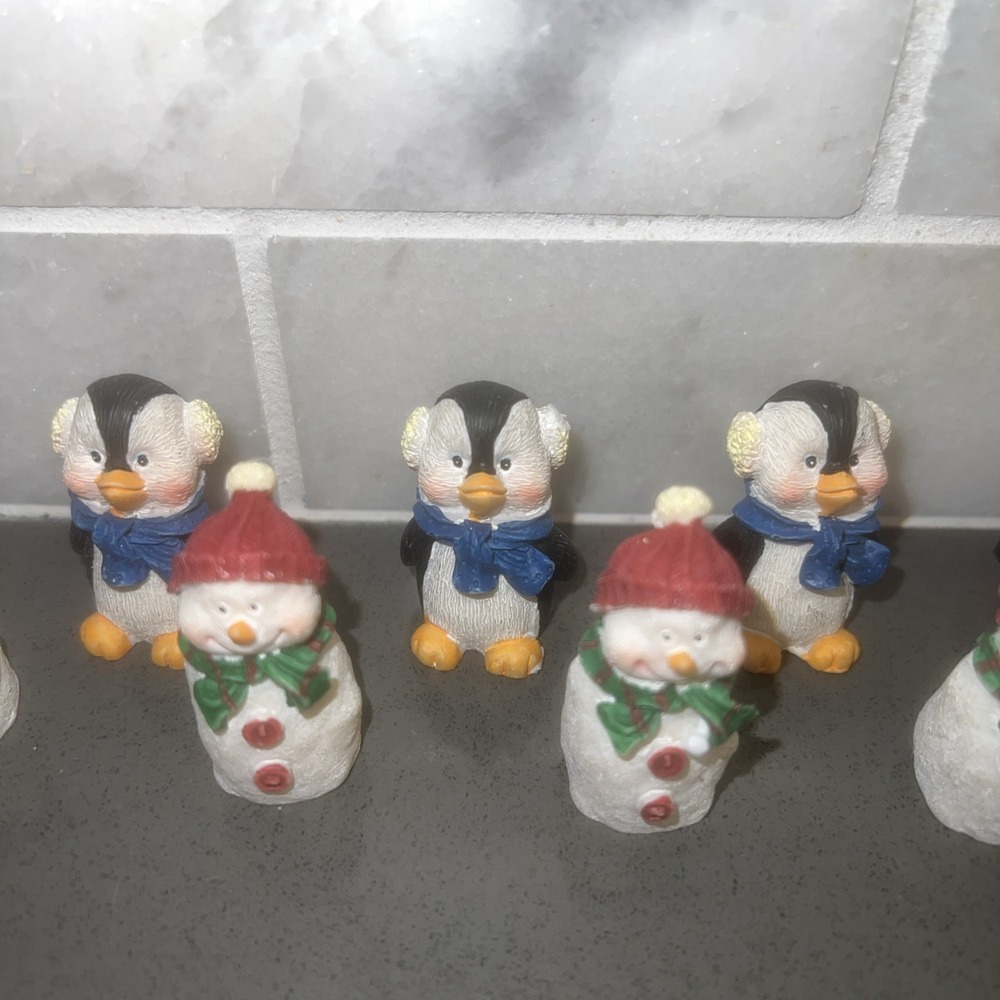 Avon Vintage Snowmen & Penguins TicTacToe "GAME PIECES ONLY"Collectible - Picture 4 of 7